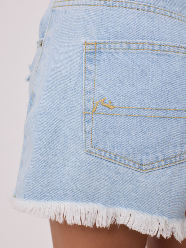 SHORT JEAN PLUMI RUSTY Celeste