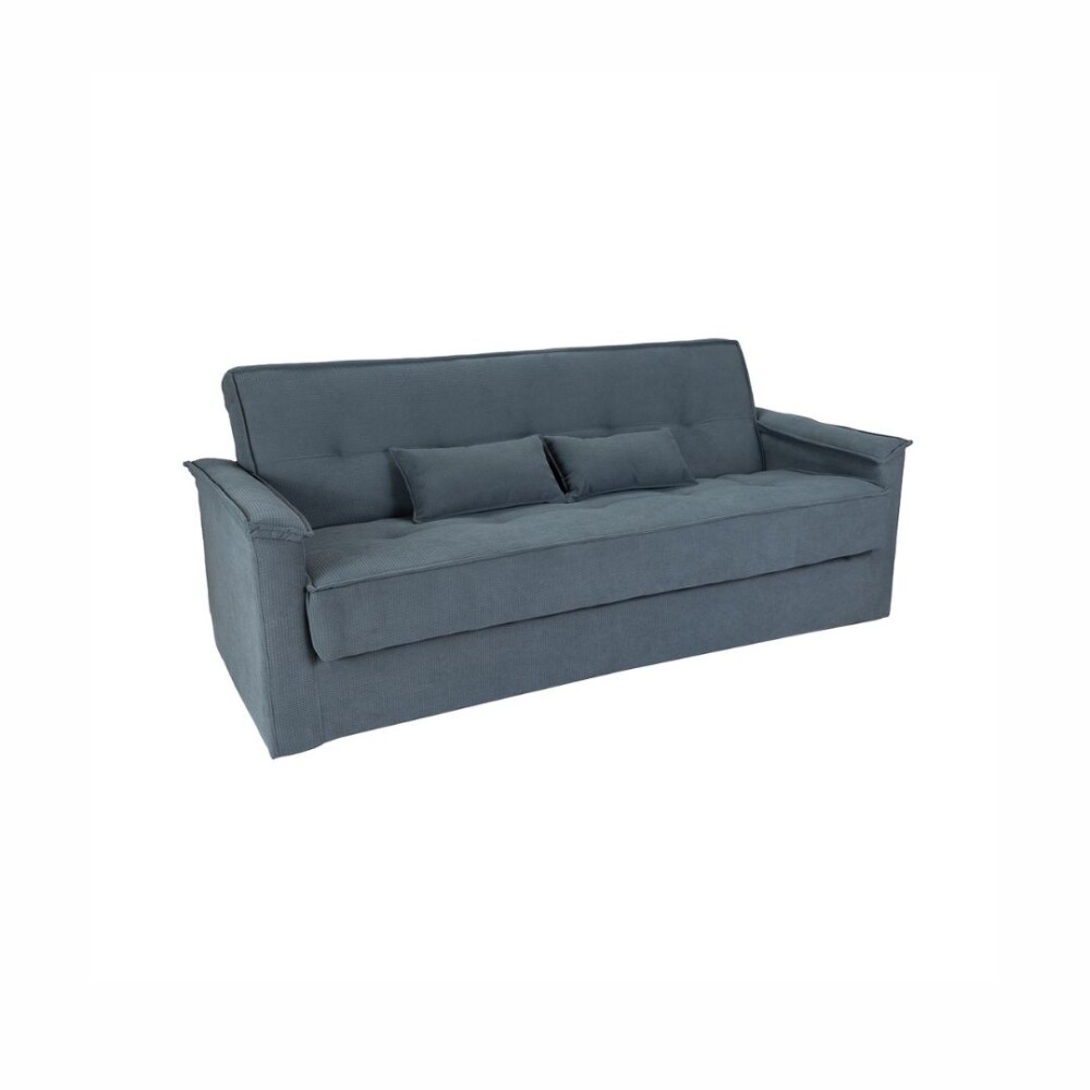 Sofá Cama 3 Cuerpos con 2 Almohadones - Daniela Azul