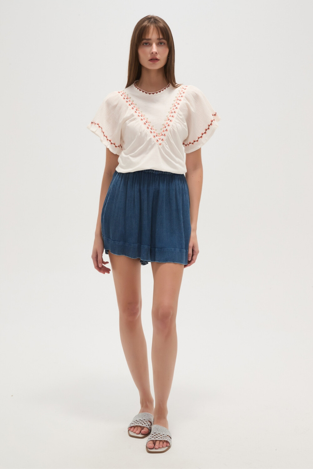 Short Jothi Azul Piedra