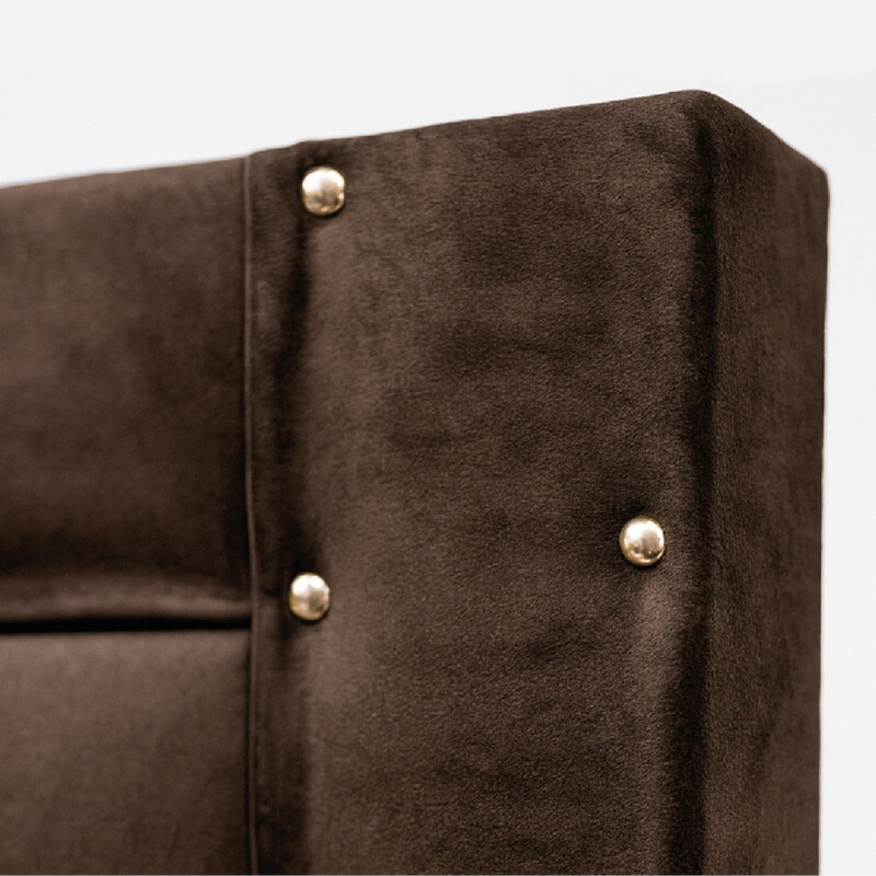 Respaldo De Sommier Ltc Relleno Con Guata Forrado En Suede Marron Respaldo De Sommier Ltc Relleno Con Guata Forrado En Suede Marron