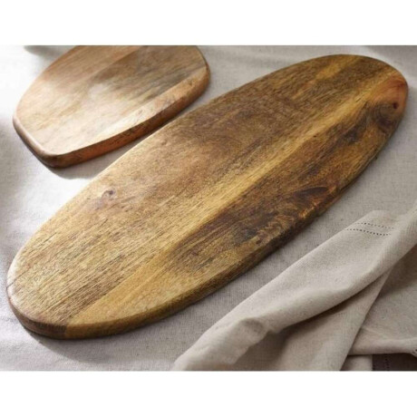 Tabla Oval P/Servir 52X20X15Cms Madera Acacia
