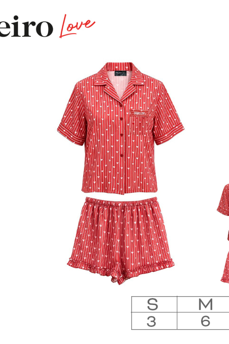Pijama Oreiro Rojo
