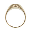 Anillo sello de oro amarillo 18k encamisado y con letra en relieve Anillo sello de oro amarillo 18k encamisado y con letra en relieve