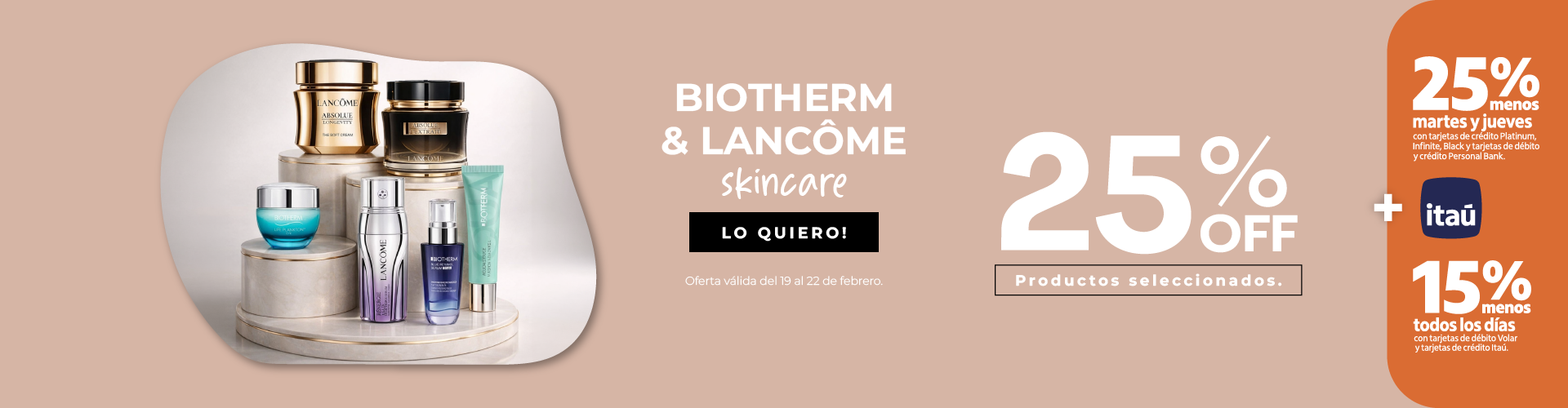 Biotherm y Lancome