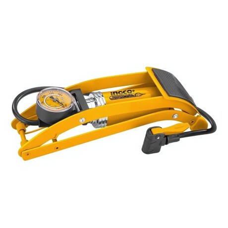 Inflador de pie Ingco 120 Psi con medidor de presión Inflador de pie Ingco 120 Psi con medidor de presión