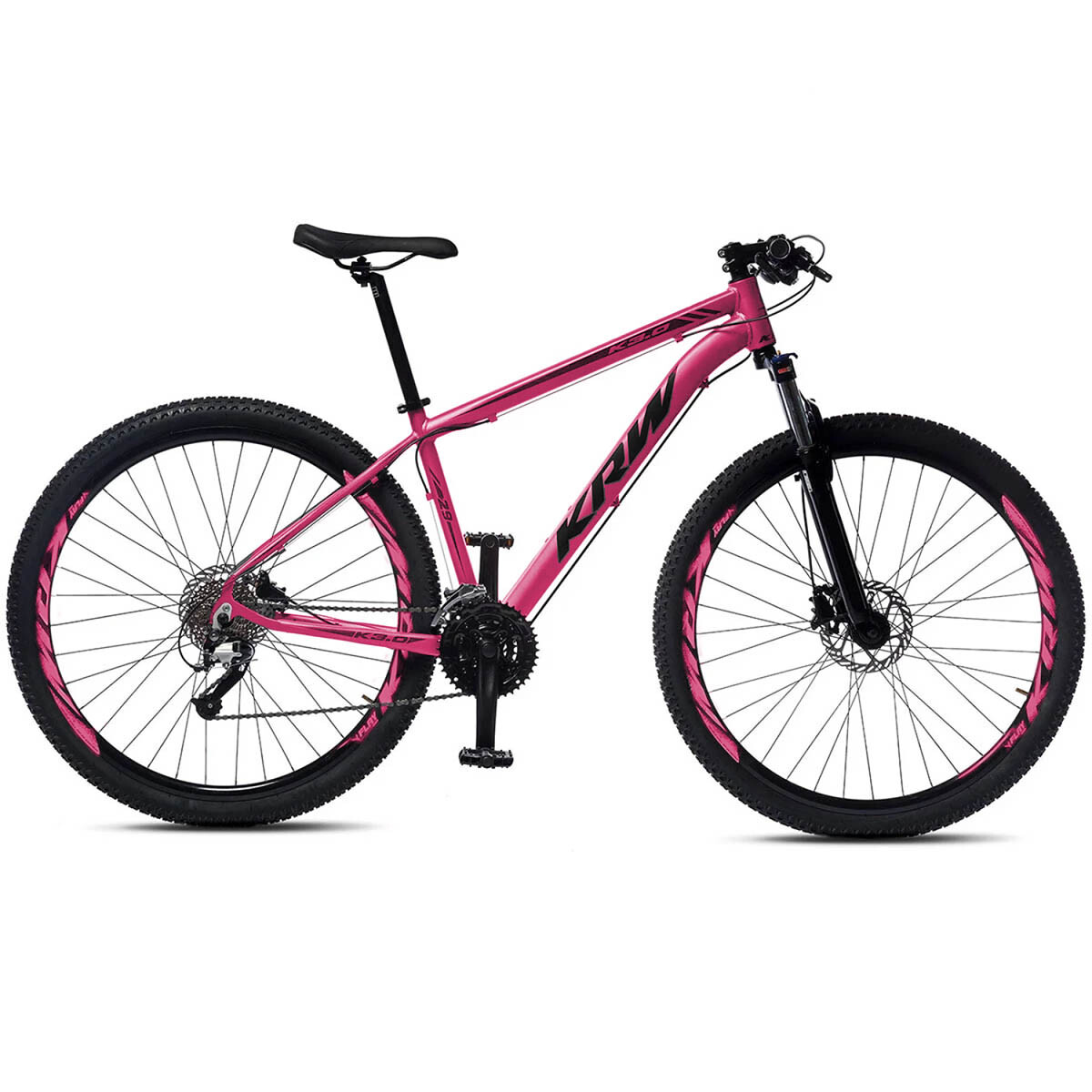 Bicicleta Montaña Krw K3.0 R29 Aluminio Cambios Disco - Krw000021-t155-ng-gr 