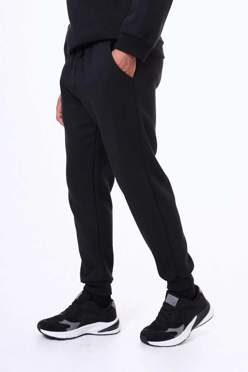 Pantalon de felpa Campana Negro