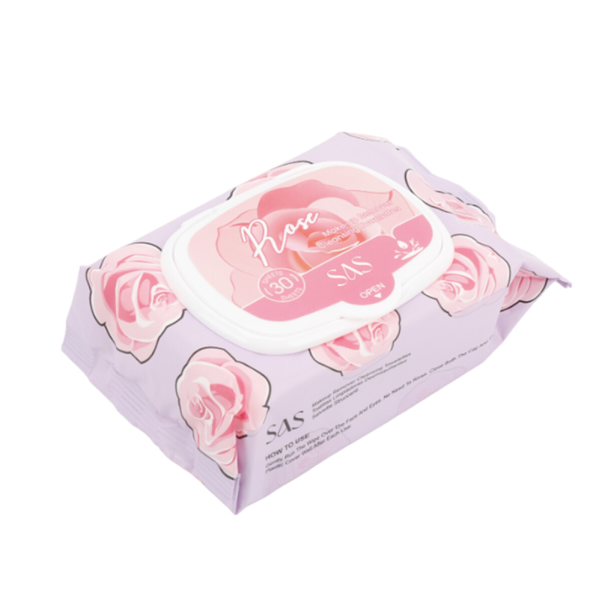 SAS Toallitas desmaquillantes fragancia de rosas x30 