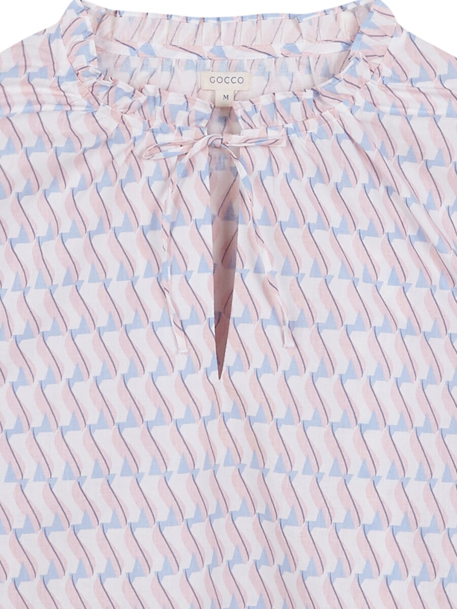 Blusa Estampado Geometrico Gris