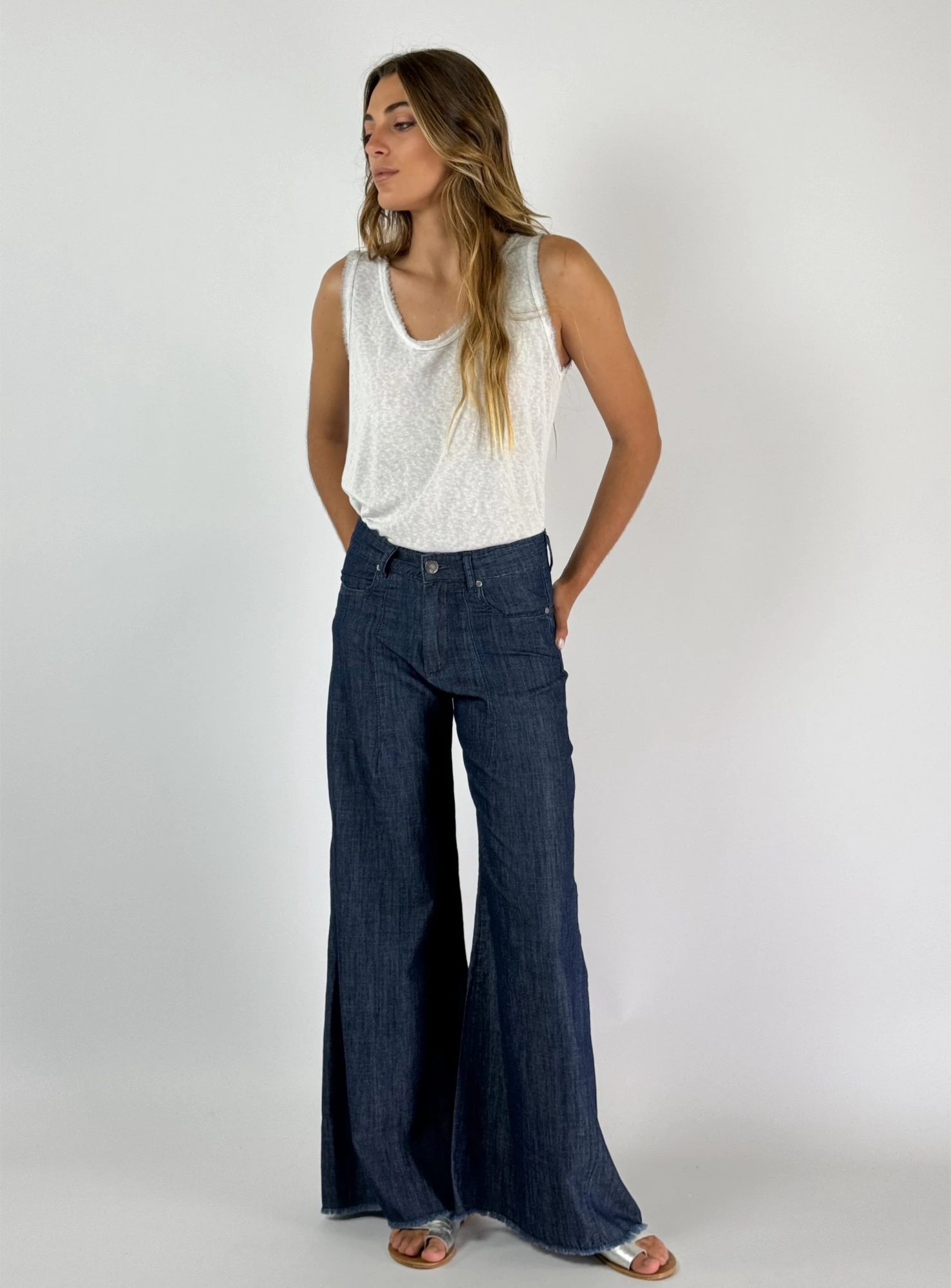 PANTALON JACINTO DENIM azul l