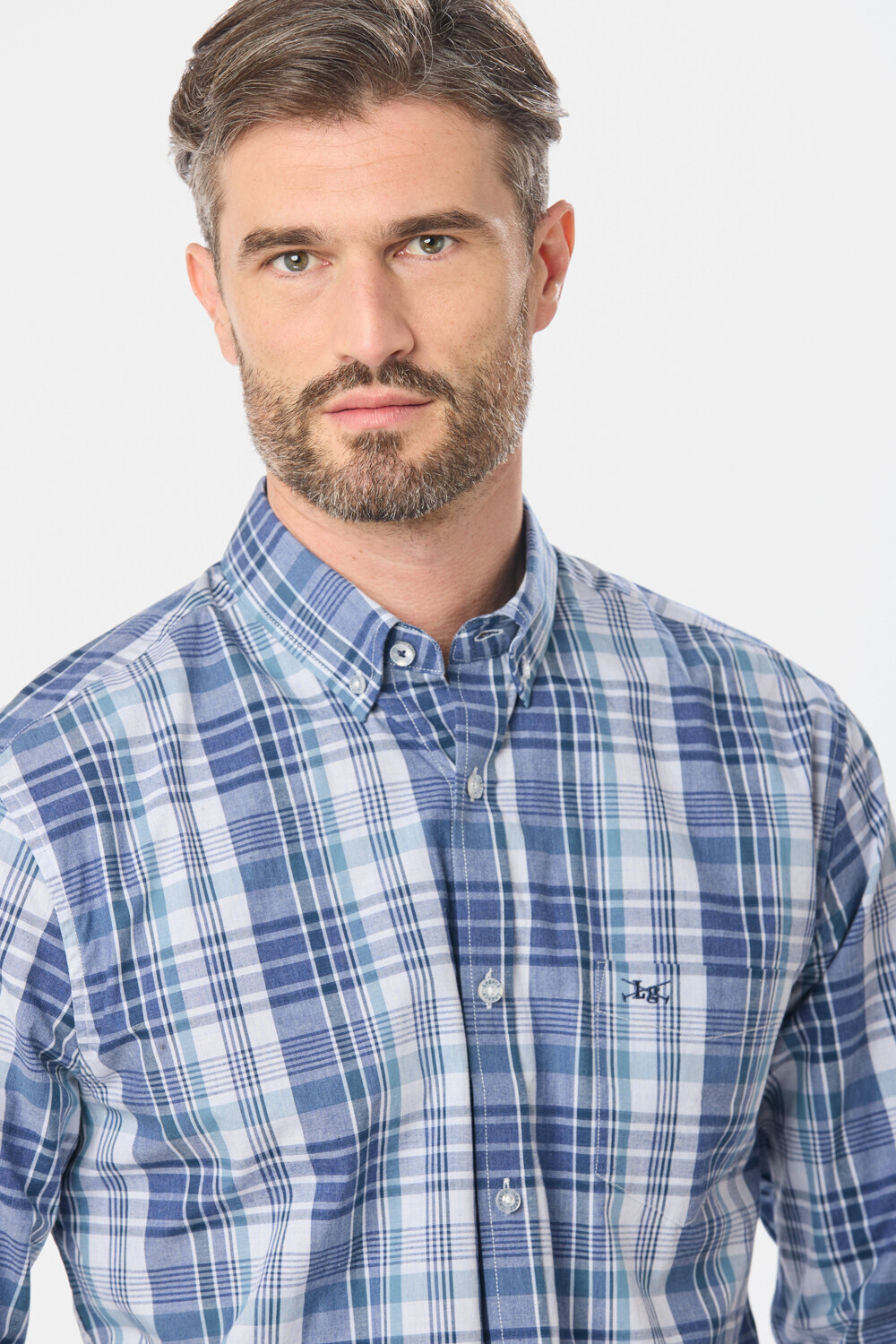 CAMISA CUADROS Azul