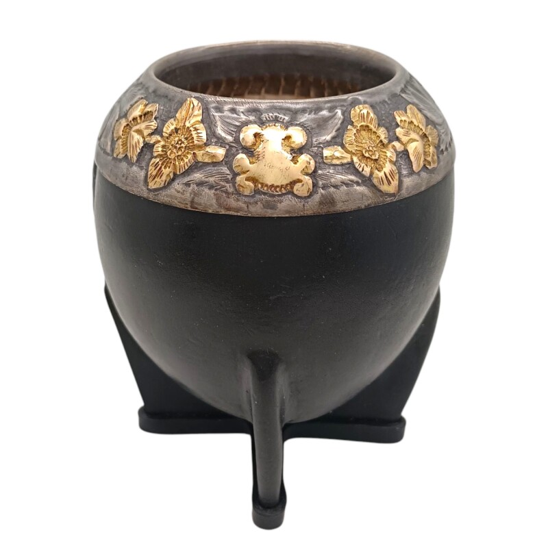 Mate torpedo linea Bresciani - Plata y oro - MTTO38 Negrouniforme