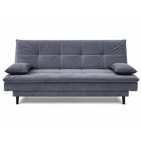 SILLON SOFACAMA LIVERPOOL con asiento reclinable en tela suede con cojines - Gris Titanio SILLON SOFACAMA LIVERPOOL con asiento reclinable en tela suede con cojines - Gris Titanio