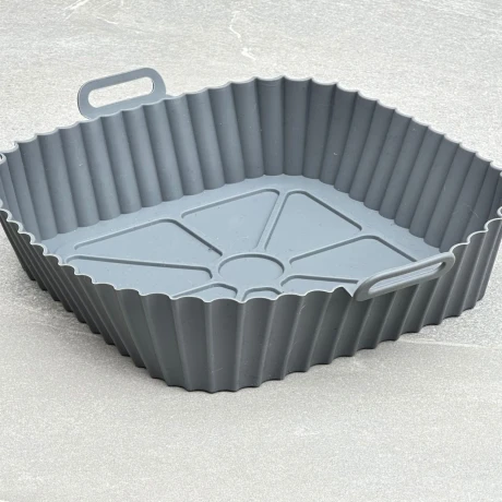 Bandeja De Silicona Para Freidora Electrica Air Fryer Lado 20cm x Alto 6.5cm Bandeja De Silicona Para Freidora Electrica Air Fryer Lado 20cm x Alto 6.5cm