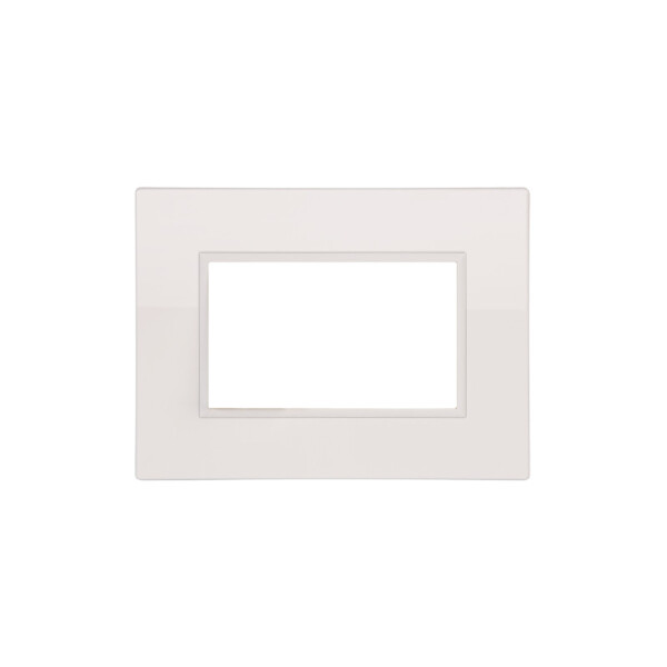 Plaqueta p/3 módulos blanco - Duomo Flat ELE01184