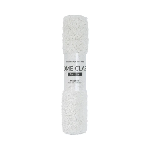 Alfombra Baño con Pelo Largo Home Class 40 x 60 cm BLANCO