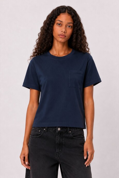 Remera Nontuela Azul Marino