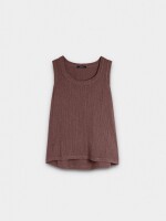 Top Fluido De Rayas marron