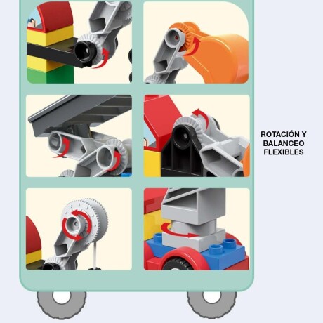 Bloques de Construcción Robot Transformer Excavadora Grúa 52 Piezas Multicolor