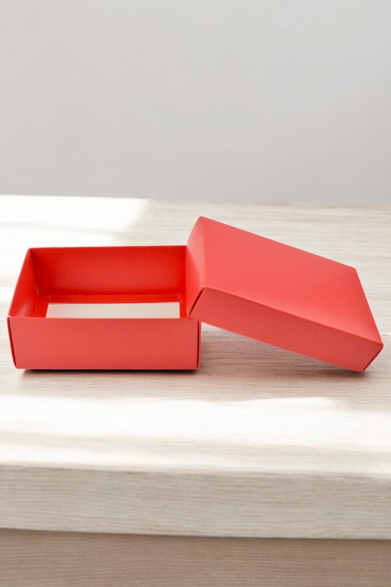Caja Rectangular 8x12x4,5 cm - ROJO 