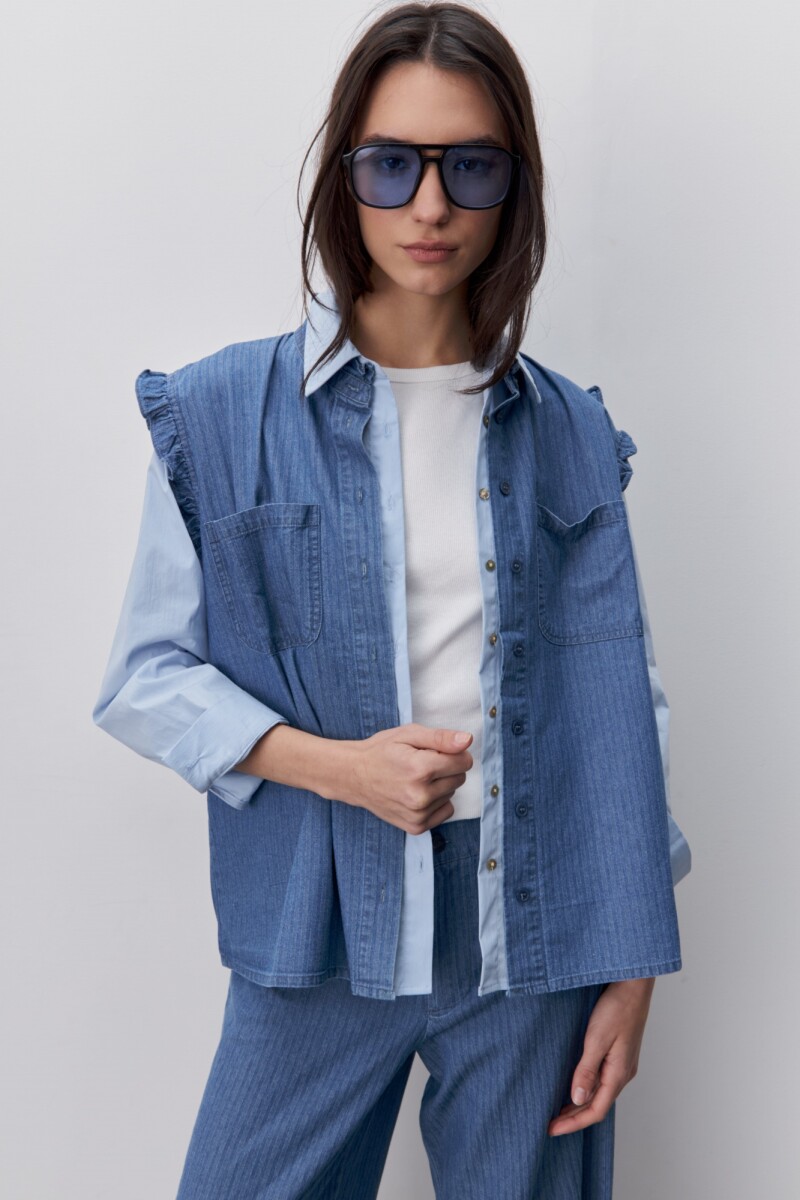 CAMISA NINNU Azul