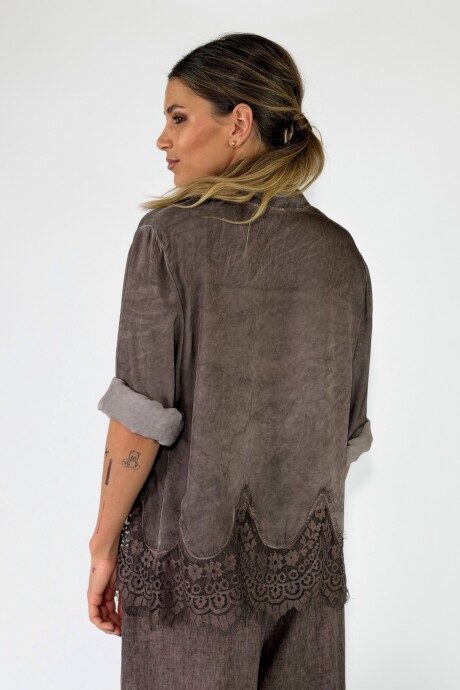CAMISA MARIOLU Chocolate