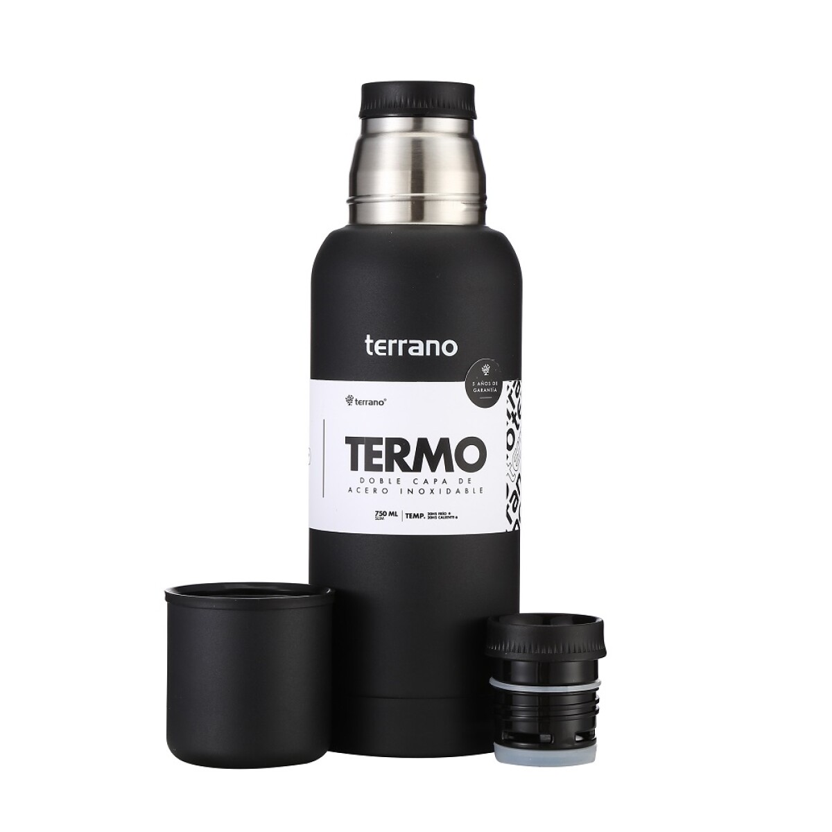 TERMO TERRANO SLIM 750ML - NEGRO 