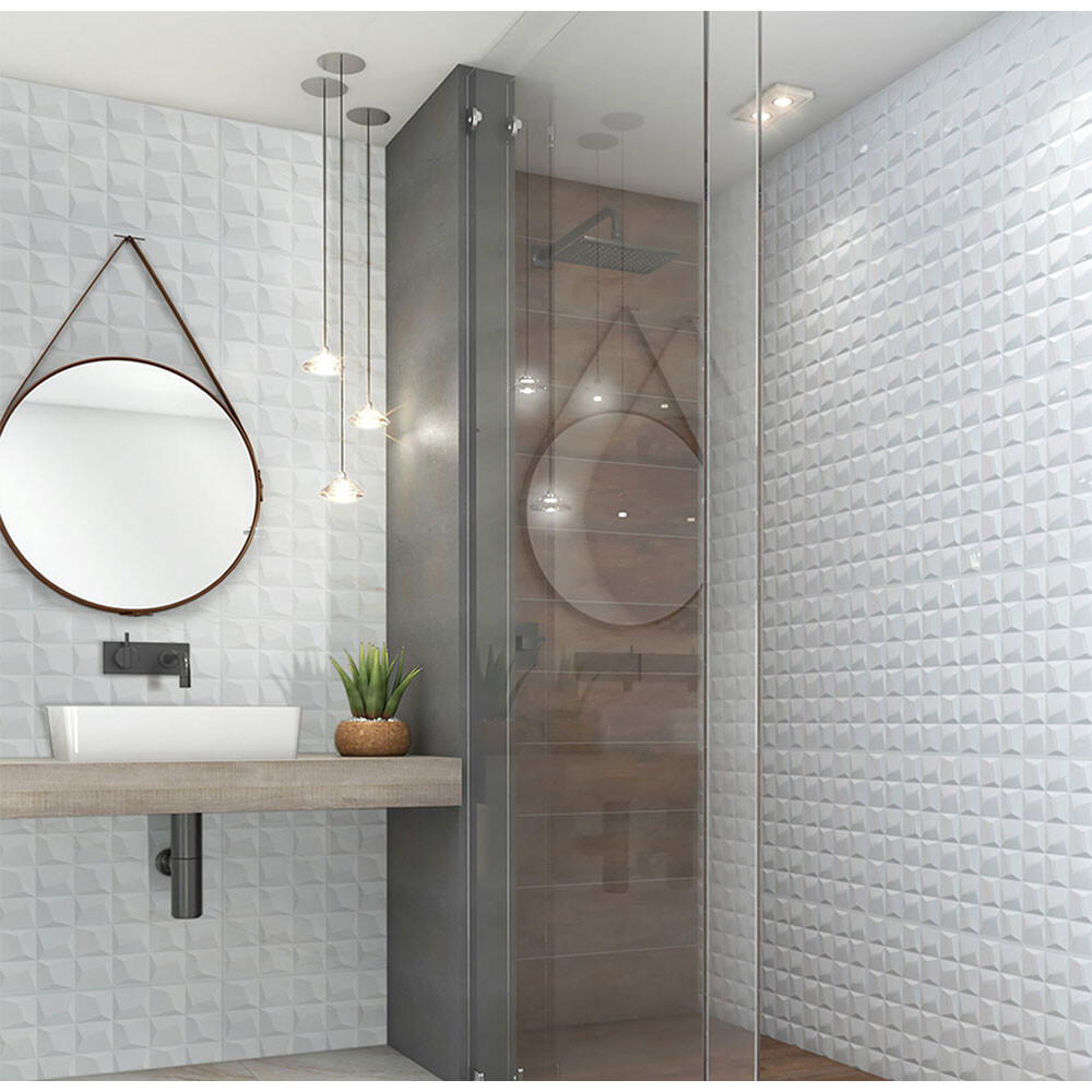 REVESTIMIENTO DIAMOND WHITE HD "A" 45X90 CM Revestimiento Diamond White Hd "a" 45x90 Cm