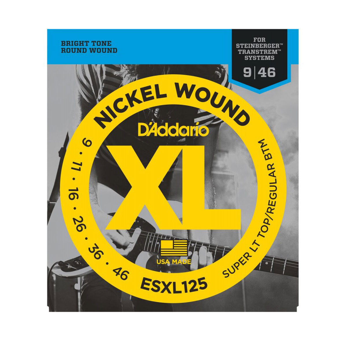 Encordado electrica Daddario ESXL125 nic.wound 9-46 