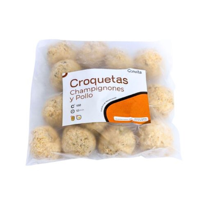 Croquetas de Pollo y Champiñones Convita - 12 ud. - 360 g Croquetas de Pollo y Champiñones Convita - 12 ud. - 360 g