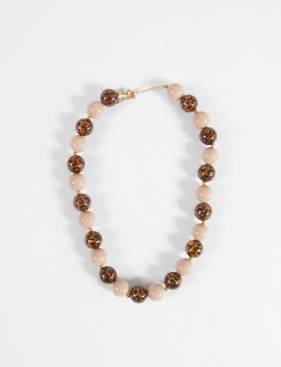 Collar borlas resina - carey 