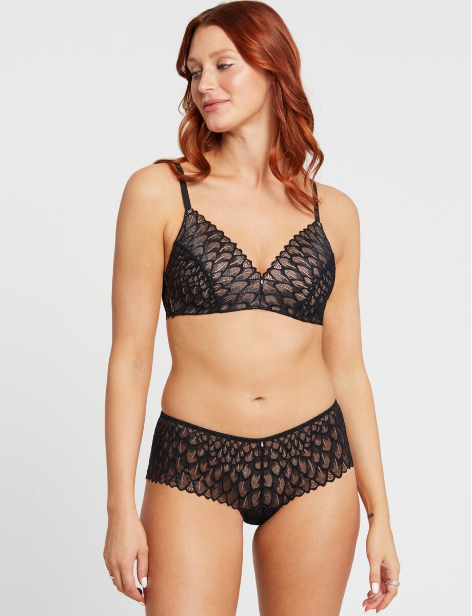 Panty Lace - Negro 