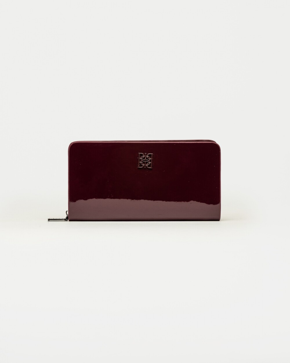 Billetera Mint en efecto cuero Bordeaux