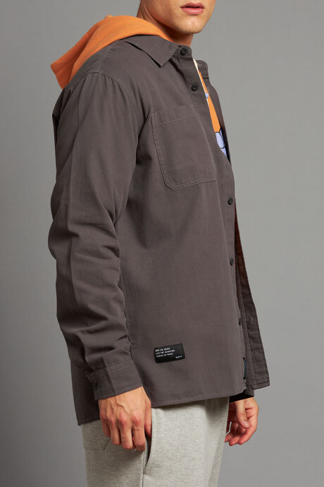 CAMISA ARAMBO RUSTY Gris Oscuro