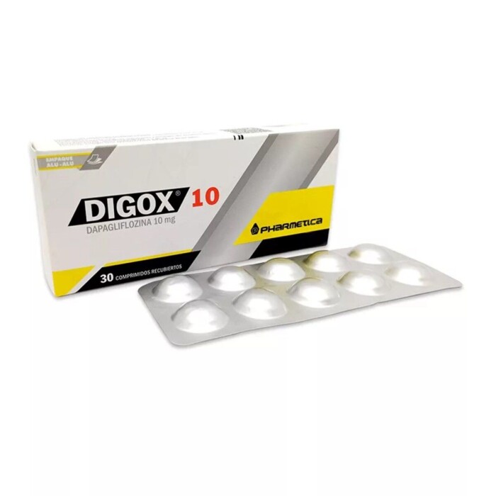DIGOX 10 MG CJ X 30 COMP. RECUBIERTOS única
