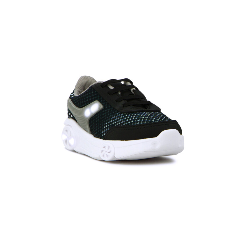 Molekinho Calzado Deportivo Niño Acordonado C/ Luces Multicolor-negro