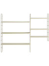 Estante pared VANDRUP 6 estantes regulable beige Estante pared VANDRUP 6 estantes regulable beige