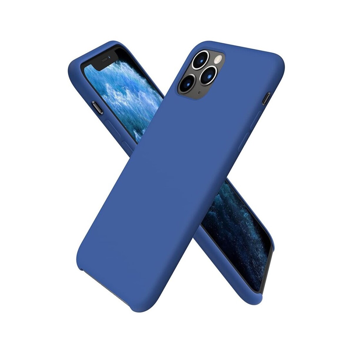 Protector case de silicona para iphone 11 pro max - Azul klein 