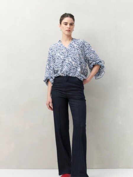 CAMISA D.CASSIN ZEPHYR AZUL