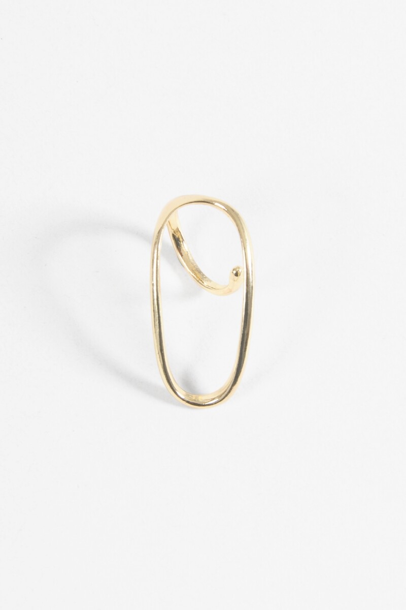 Anillo ajustable maxi dorado