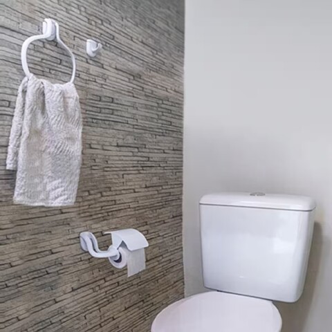 Toallero aro ABS blanco Atlantis Toallero Aro Abs Blanco Atlantis