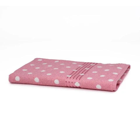 Toalla Baño Estampada Prisma 100% Algodón 70x140 cm Lunares Uva
