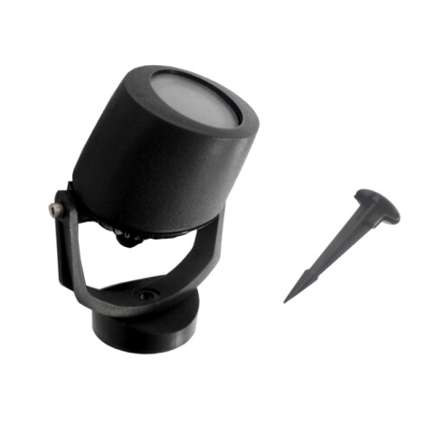 Pincho LED jardín negro GU10inc seteable MINITOMMY FL0100