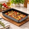Grafito Asadera chica 31x22x4 cm CHEFF-FLON Grafito Asadera chica 31x22x4 cm CHEFF-FLON