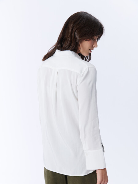 Camisa manga larga laboral Crudo