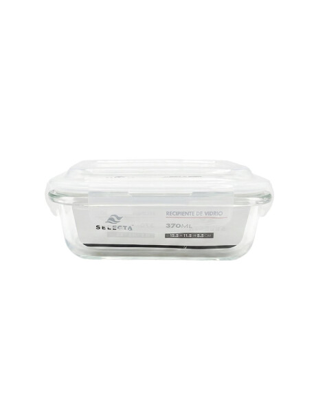 RECIPIENTE RECTANGULAR BOROSILICATO 370ML 15.5X11.5XH5.5CM RECIPIENTE RECTANGULAR BOROSILICATO 370ML 15.5X11.5XH5.5CM