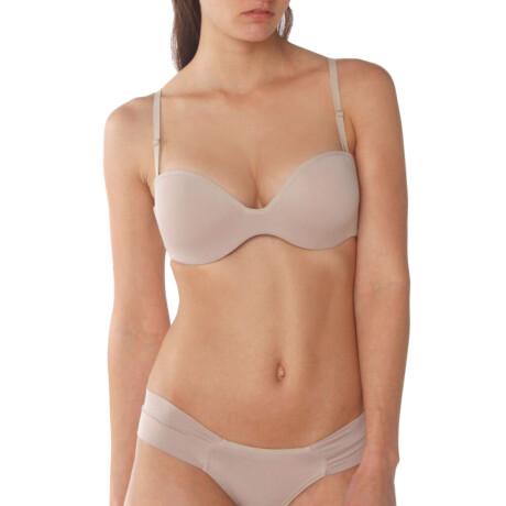 Soutien strapless push up sacks Marron