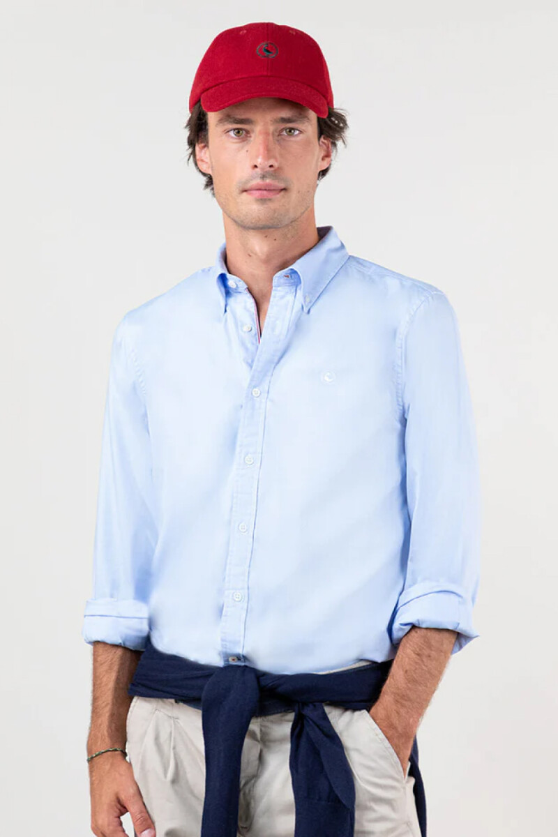Camisa Pint Point El Ganso Celeste