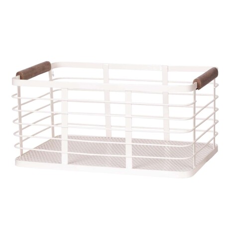 ORGANIZADOR HIERRO-Y-MADERA BLANCO 37821