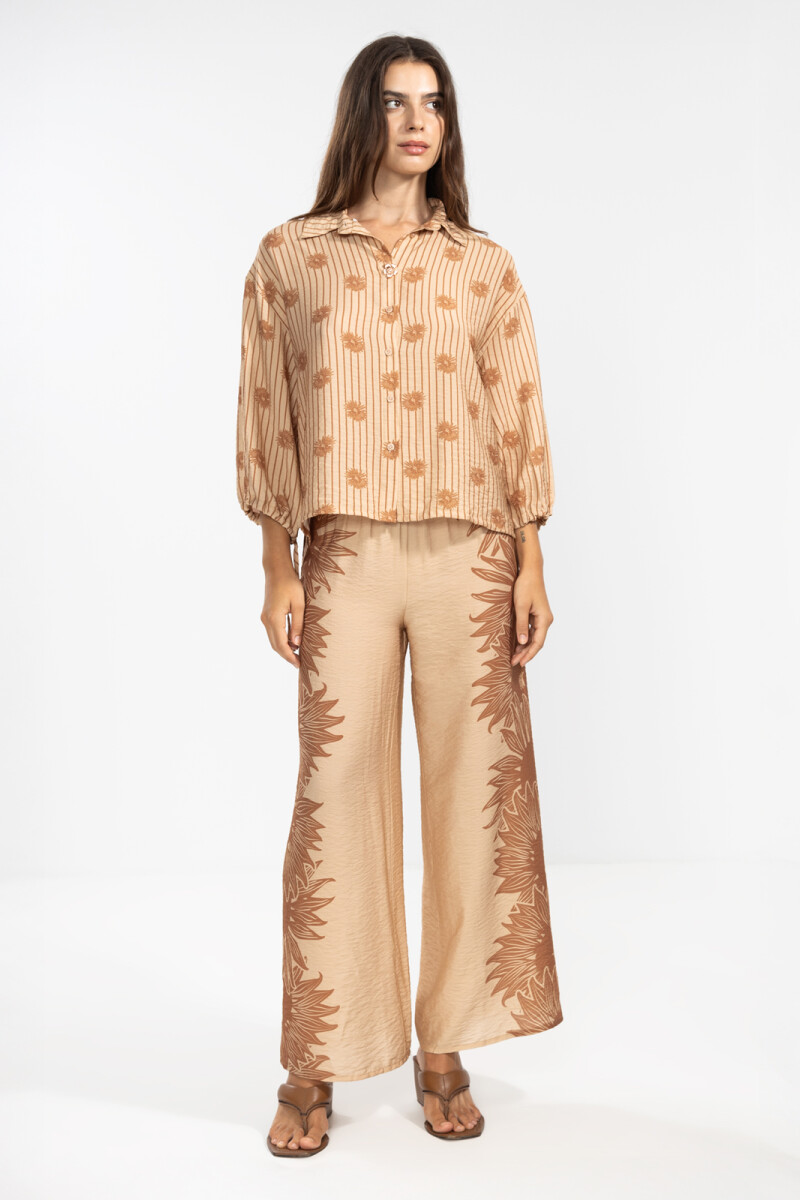 MICHU PANTS Bloom Camel